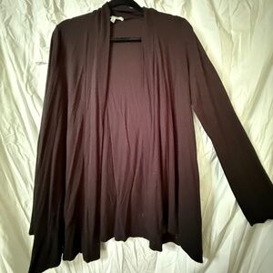 gently used black cardigan 2X